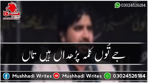 Zakir Syed Imran Haider Kazmi 3 Jamadi Ul Sani Whatsapp Status