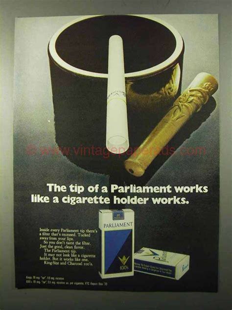 1971 Parliament Cigarettes Ad - Like a Cigarette Holder-CX06