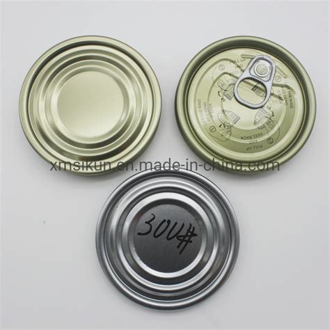 Easy Peel End Easy Peel Off End Aluminum Foil Lid For Canned Food