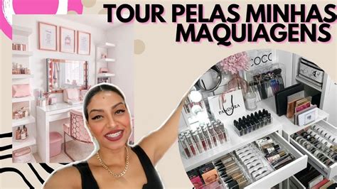 Tour Pela Penteadeira Mostrei Todas As Minhas Makes Youtube