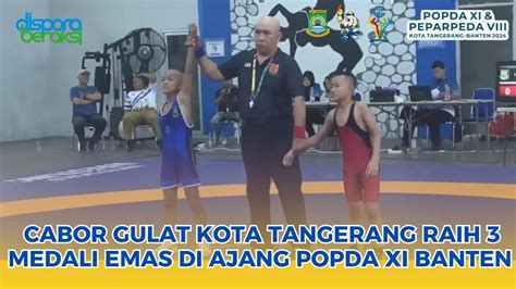 Cabor Gulat Kota Tangerang Sumbangkan Medali Emas Di Popda Xi Banten