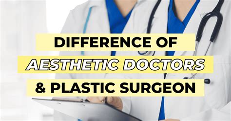 Aesthetic Doctors Vs Plastic Surgeons The Key Differences