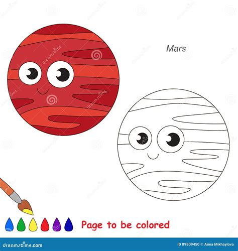 Planeta Marte Para Colorear Los Planetas Para NiÑos Planeta Marte