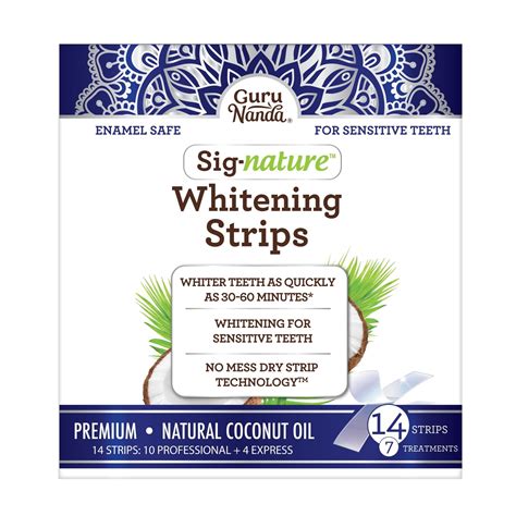 Gurunanda Signature Sensitive Teeth Whitening Kit Strips Walmart