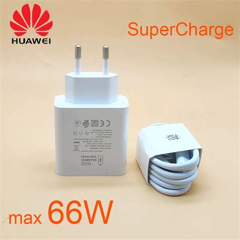 Original Huawei Charger 66w Fast Charge Adapter Supercharge Usb 6a Type