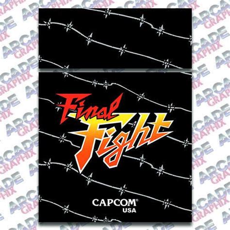 Arcade1up Final Fight Arcade Cabinet Kickplate Graphic Decal Artwork