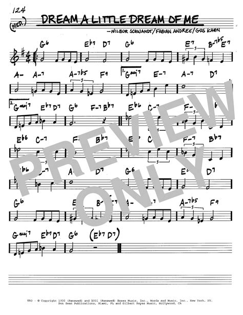 Louis Armstrong Dream A Little Dream Of Me Sheet Music Notes Download Printable Pdf Score 77488