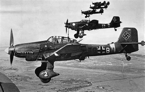 Junkers Ju 87 D Stuka Vintage Aircraft Luftwaffe Planes Wwii Airplane