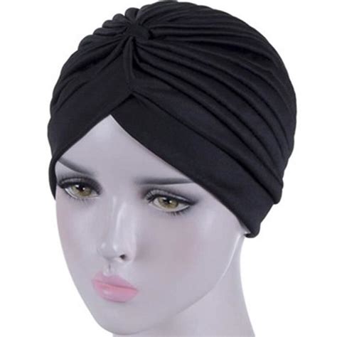 Bandanas Femmes Extensible Turban Musulman Chapeau Torsion Bandeau