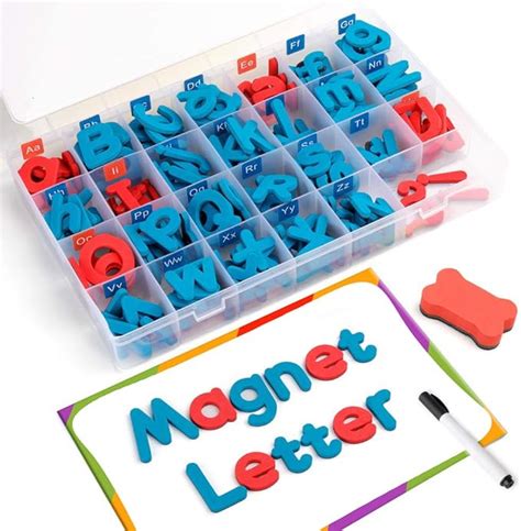 Coogam Magnetic Letters Pcs With Magnetic Board And Storage Box