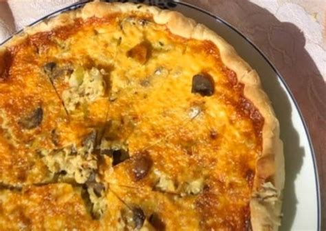 Quiche De Atum E Cogumelos Receita Por Dulce Cardoso Cookpad