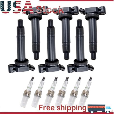 X Ignition Coil Iridium Spark Plug For Toyota Sienna L