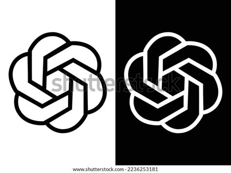 Chatgpt Black Logo White Logo On Stock Vector (Royalty Free) 2236253181 ...