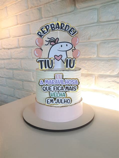 Bolo Feminino Flork Em Bolo De Aniversario Adulto Bolo Bolo