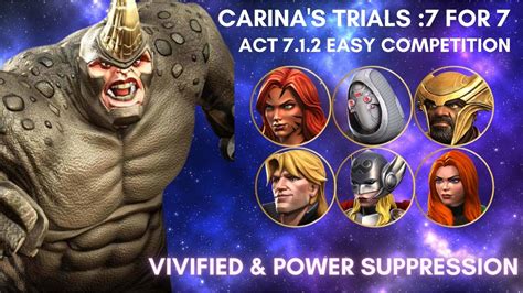 Carina Trial 7 For 7 Mcoc Act 712 Completion With 7 Star Only Youtube