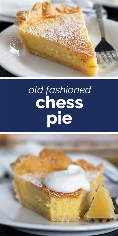 One Of The Easiest Pies Ever This Chess Pie Is A Southern Classic Custard Style Pie That Is