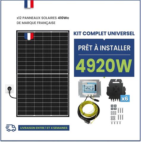 Kit Panneau Solaire Autoconsommation Français 4920W Micro onduleurs