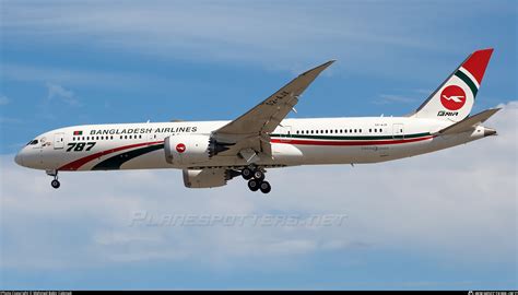 S2 AJX Biman Bangladesh Airlines Boeing 787 9 Dreamliner Photo By