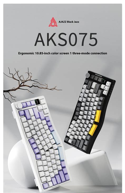 Ajazz Aks Wireless Mechanical Keyboard Hot Swappable Rgb Gasket Custom Gaming Keyboard