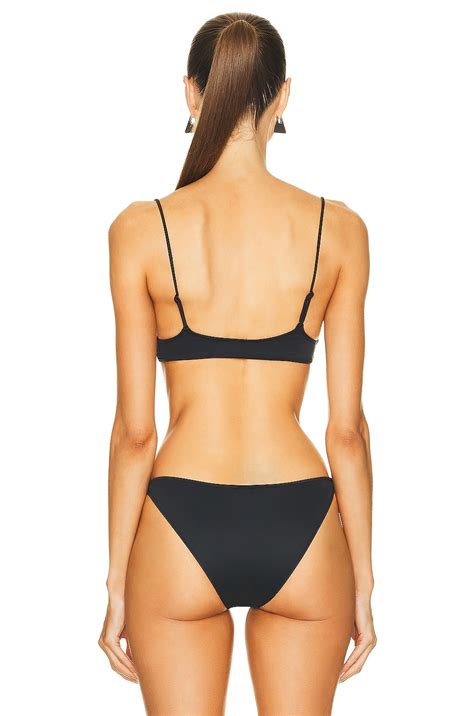 Tropic Of C Mia Bikini Top In Black Terra Fwrd