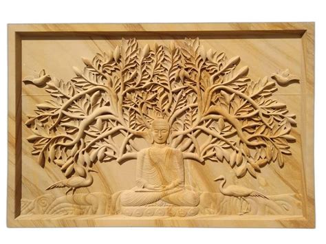 Stone Frame Matte Gautam Buddha Design Mural At Rs 1800 Sq Ft In Jaipur