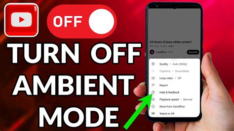 How To Turn Off Ambient Mode On Youtube Youtube