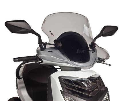 Windshield Puig City Touring Smoke For Sym Hd 200i Evo 08 14 Scooter