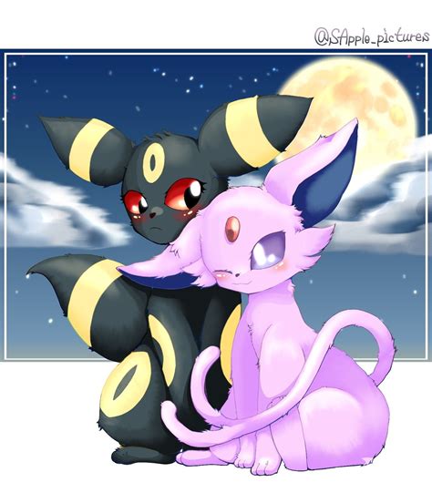 Pin By Renato22br On 🖤umbreon🌙 X 💜espeon☀️ Umbreon And Espeon