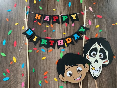 Coco Inspired Cake Toppers disney Pixar Movie / Cupcake | Etsy