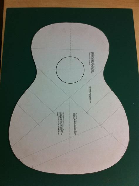 Printable Cut Out Guitar Template - Printable Templates