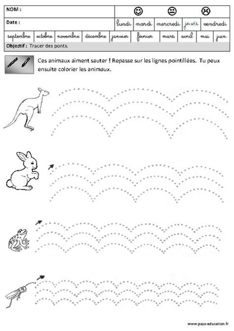 Graphisme Je Trace Des Ponts Graphismes Maternelle Lettres