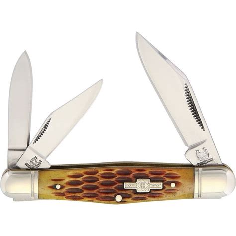 Rough Rider 106 Whittler Folding Pocket Knife With Amber Bone Handle