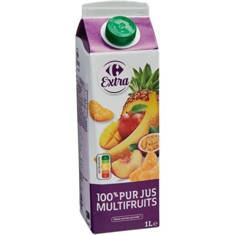 Jus De Fruits Multifruits Pur Jus Carrefour Extra La Brique De