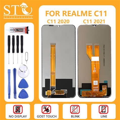 Smartphone Lcd For Realme C112020 C112021 C15 Digital Touch Screen Display Frame Assembly