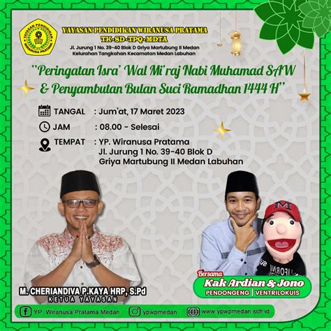 Peringatan Isra Wal Mi Raj Nabi Muhammad Saw Ypwp Medan