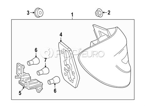 Mercedes Tail Light Assembly Genuine Mercedes 246906830064 Fcp Euro