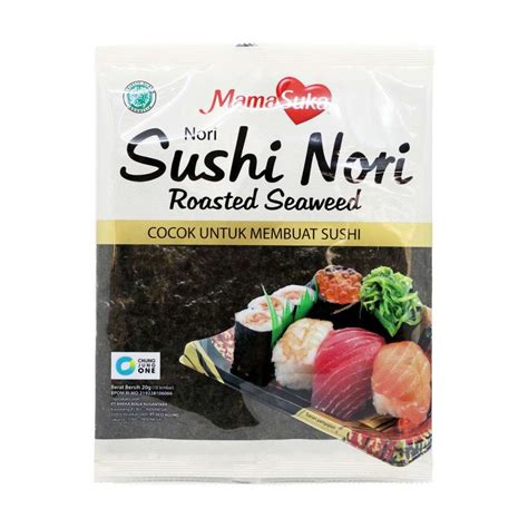 Jual Mamasuka Nori Sushi Rumput Laut 20 Gr Isi 10 Lembar Shopee