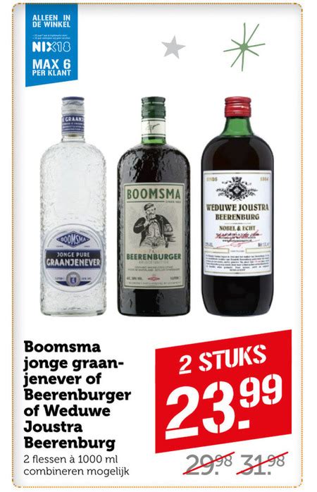 Boomsma Jenever Berenburg Folder Aanbieding Bij Coop Details