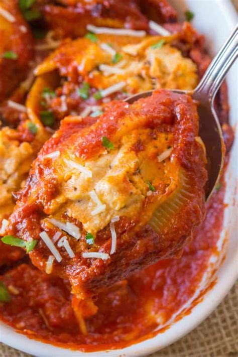 Ricotta Stuffed Shells Recipe VIDEO Dinner Then Dessert