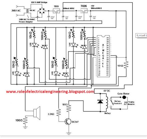 Automatic Gate Control Circuit Diagram