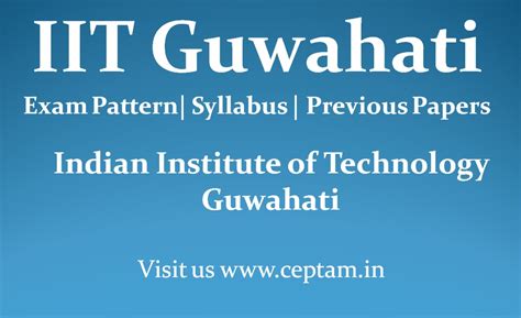 IIT Guwahati Recruitment Notice 2023 CEPTAM