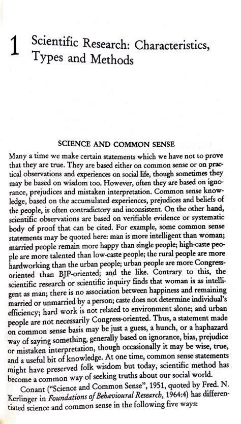 Research Methods: Chapter 1 - Common Sense vs. Scientific Inquiry - Studocu