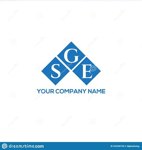 SGE Letter Logo Design On WHITE Background. SGE Creative Initials ...