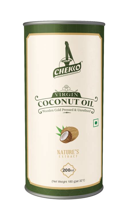 Wooden Cold Pressed Virgin Coconut Oil Chekko Oils Store