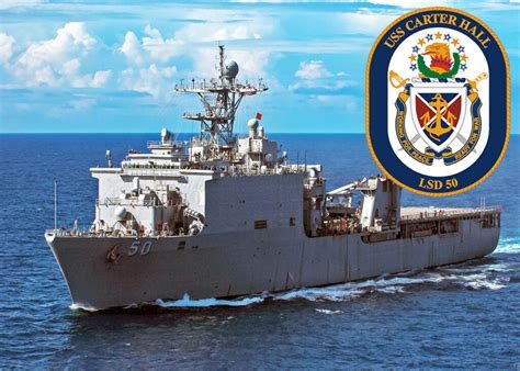 USS CARTER HALL LSD 50 im Einsatz in Südamerika US Navy Schiffspost