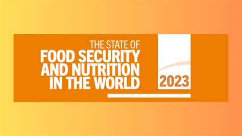 Launch Of The State Of Food Security And Nutrition In The World 2023