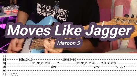 Moves Like Jagger ©maroon 5 【guitar Cover】with Tabs Youtube