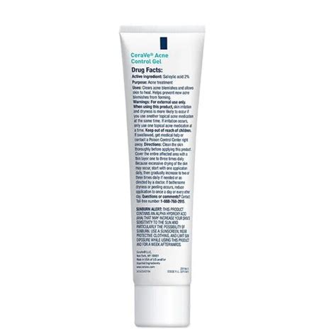 Cerave Acne Control Gel 40ml Clears Acne And Helps Prevent New Breakouts