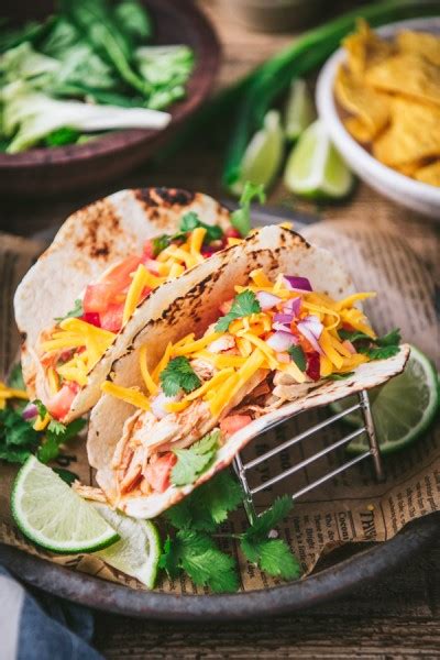 Crockpot Mexican Chicken Chicken Tacos The Seasoned Mom