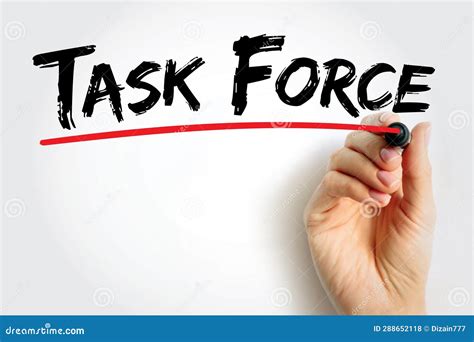 Task Force Unit Or Formation Established To Work On A Single Defined